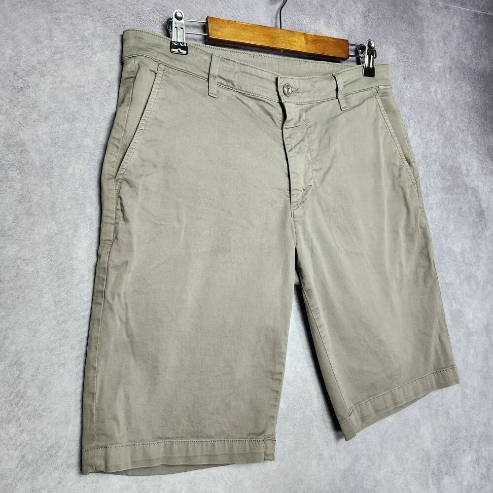 AG Adriano Goldschmied Shorts Mens 33R Gray The Griffin Tailored Stretch Casual‎